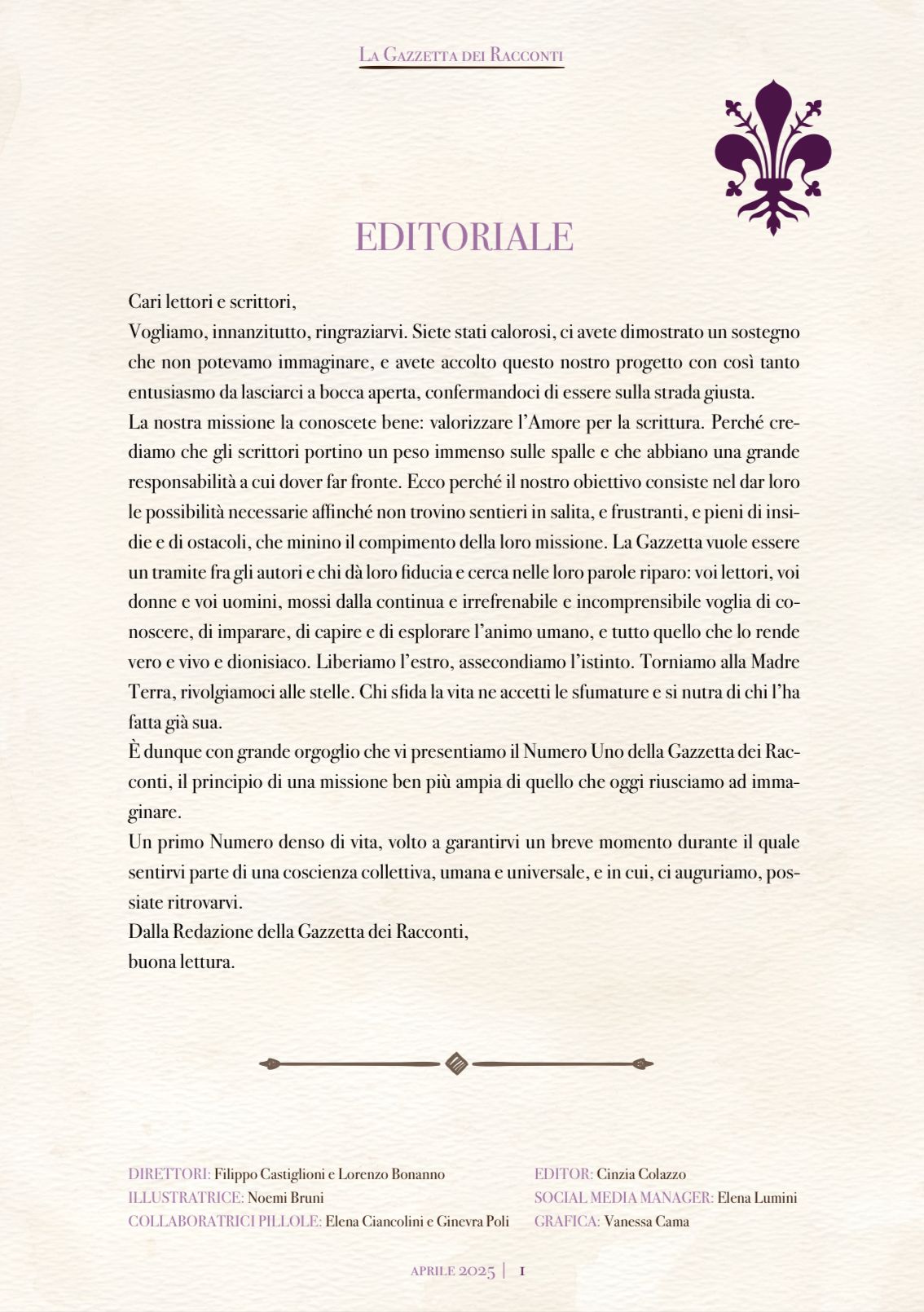 Numero 1 - Aprile 2025 - immagine 3